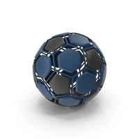 Soccerball Disassembled Blue Black PNG & PSD Images