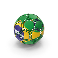 Soccer Ball Disassembled Brazil PNG & PSD Images