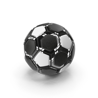 Soccerball Dissasembled Negative PNG & PSD Images