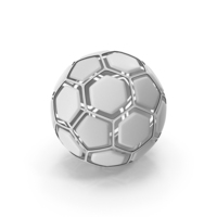 Soccerball Dissasembled White PNG & PSD Images
