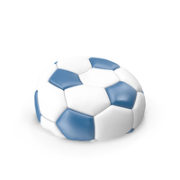 Soccerball Empty Blue PNG & PSD Images