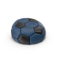 Soccerball Empty Blue Black PNG & PSD Images