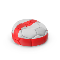 Deflated England Soccer Ball PNG & PSD Images