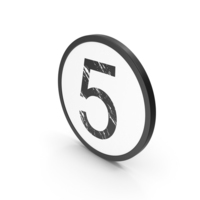 Letter 5 PNG & PSD Images