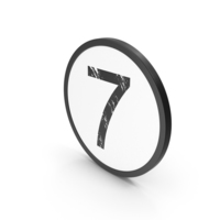 Letter 7 PNG & PSD Images