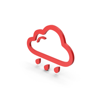 Symbol Weather Rain Red PNG & PSD Images