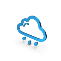 Symbol Weather Blue Metallic PNG & PSD Images