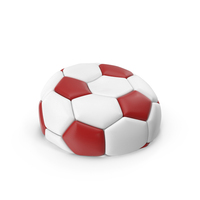 Soccerball Empty Red PNG & PSD Images