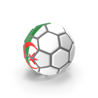 Fancy Algeria Soccer Ball PNG & PSD Images