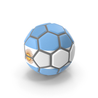 Fancy Argentina Soccer Ball PNG & PSD Images
