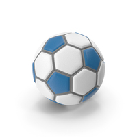 Soccerball Fancy Blue PNG & PSD Images
