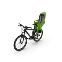 Bike with Child Safety Seat PNG & PSD Images