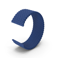Blue Braided Solo Loop PNG & PSD Images