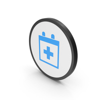 Icon Medical Calendar Blue PNG & PSD Images