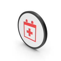 Icon Medical Calendar Red PNG & PSD Images