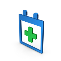 Medical Calendar Colored Metallic PNG & PSD Images