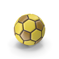 Soccerball Fancy Yellow PNG & PSD Images