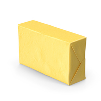 Butter Block in Metallic Gold Foil PNG & PSD Images