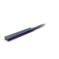 Butterfly Knife Rainbow Fade PNG & PSD Images