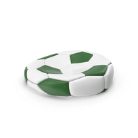 Soccerball Flat Green PNG & PSD Images