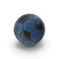Soccerball Blue Black PNG & PSD Images