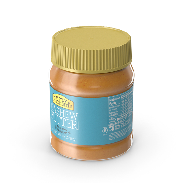 Crazy Richards Natural Cashew Butter PNG & PSD Images
