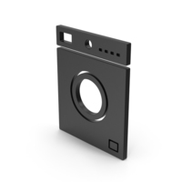 Symbol Washing Machine Black PNG & PSD Images