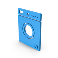 Symbol Washing Machine Blue PNG & PSD Images