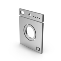 Symbol Washing Machine Silver PNG & PSD Images