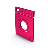 Symbol Washing Machine Metallic PNG & PSD Images