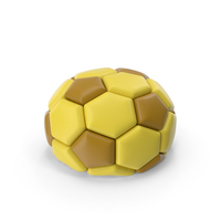 Soccerball Semi Empty Yellow PNG & PSD Images