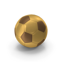 Soccerball Small Holes Golden PNG & PSD Images