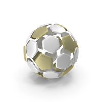 Soccerball Split White Gold PNG & PSD Images