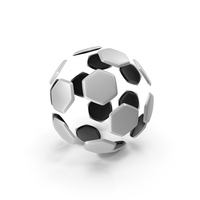 Soccerball Split Metal PNG & PSD Images