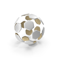 Soccerball Split White Gold PNG & PSD Images
