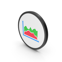 Icon Graph Colored PNG & PSD Images