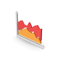 Symbol Graph Red Orange PNG & PSD Images