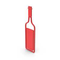 Symbol Alcohol Bottle Red PNG & PSD Images