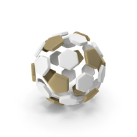 Soccerball Split White Gold PNG & PSD Images