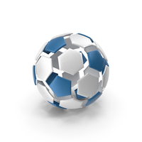 Soccer Ball Split Blue PNG & PSD Images
