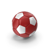 Red & White Soccer Ball PNG & PSD Images
