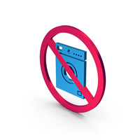 Symbol No Washing Machine Metallic PNG & PSD Images