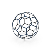 Soccerball Wire Blue Black PNG & PSD Images
