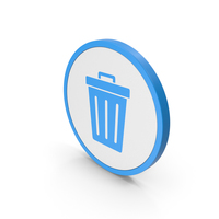 Icon Trash Blue PNG & PSD Images