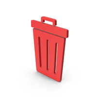 Symbol Trash Red PNG & PSD Images