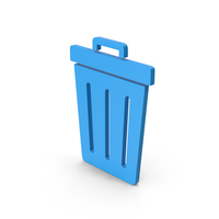 Symbol Trash Blue PNG & PSD Images