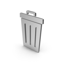 Symbol Trash Silver PNG & PSD Images