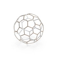 White Gold Wire Soccer Ball PNG & PSD Images