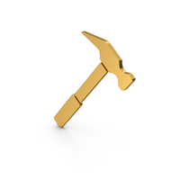 Symbol Hammer Gold PNG & PSD Images