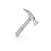 Symbol Hammer Silver PNG & PSD Images